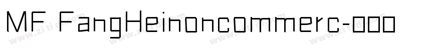 MF FangHeinoncommerc字体转换
